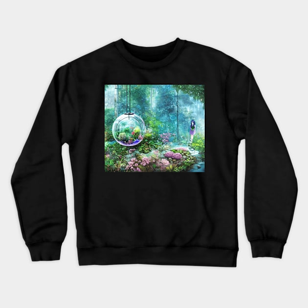 In the greenhouse Crewneck Sweatshirt by Virtually River